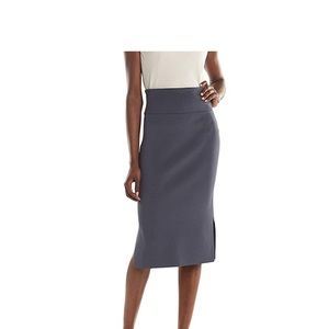 MM.LaFleur Slate Gray Pencil Skirt